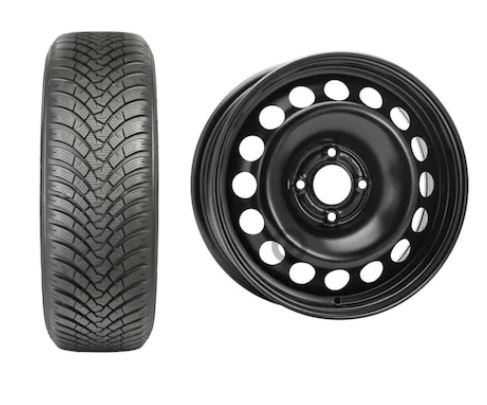 Roata completa Opel CrosslandX, Peugeot 2008, Citroen C3 Aircross janta otel ALCAR 9432 6.5x16 + anvelopa Iarna Falken HS01 195/60R16 89H